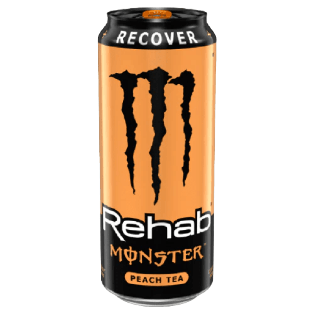 Monster Rehab energy tea with peach flavor 458 ml