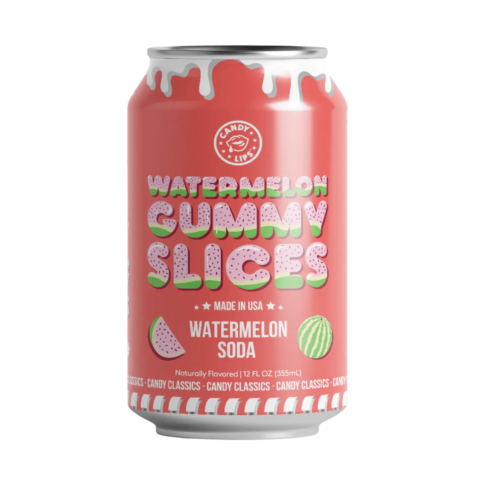 Candy Lips Watermelon Gummy Slices 355ml USA