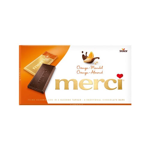 Storck Merci Čokoláda pomeranč+mandle 100g