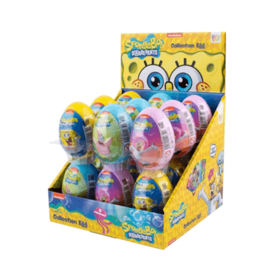 SpongeBob Collection Egg 10g × 18 – Vajíčko se sladkostí a SpongeBob překvapením