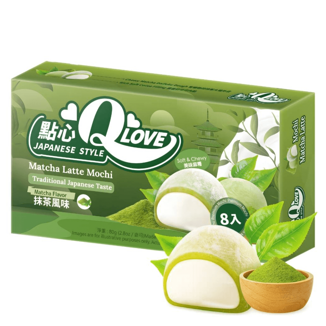 QLove Matcha Latte Mini Mochi 80g