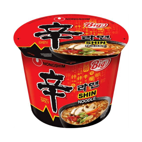 Nongshim Shin Big Bowl 114g – Pálivá instantní nudlová polévka v kelímku