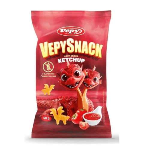 Vepysnack Kukuřičný snack s příchutí kečupu bez lepku 45g