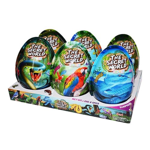 XXXL Secret World Plastic Egg 20g x 6