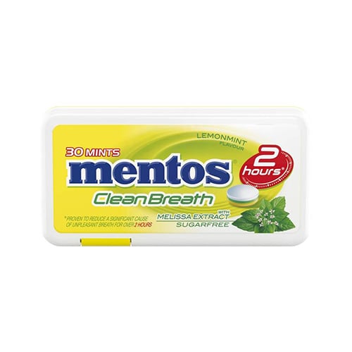 Mentos cleanbreath Bonbony lemon melissa 21gx12