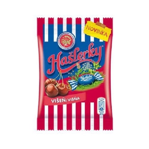 Haslerky Bonbóny višeň drops 90g