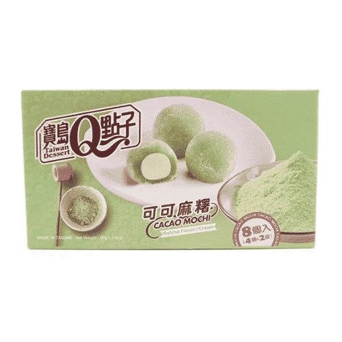 Q Brand Cacao Matcha Mochi 80g
