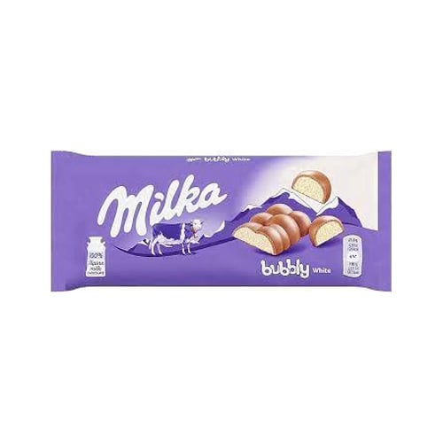 Milka Čokoláda Bubbly White 95g