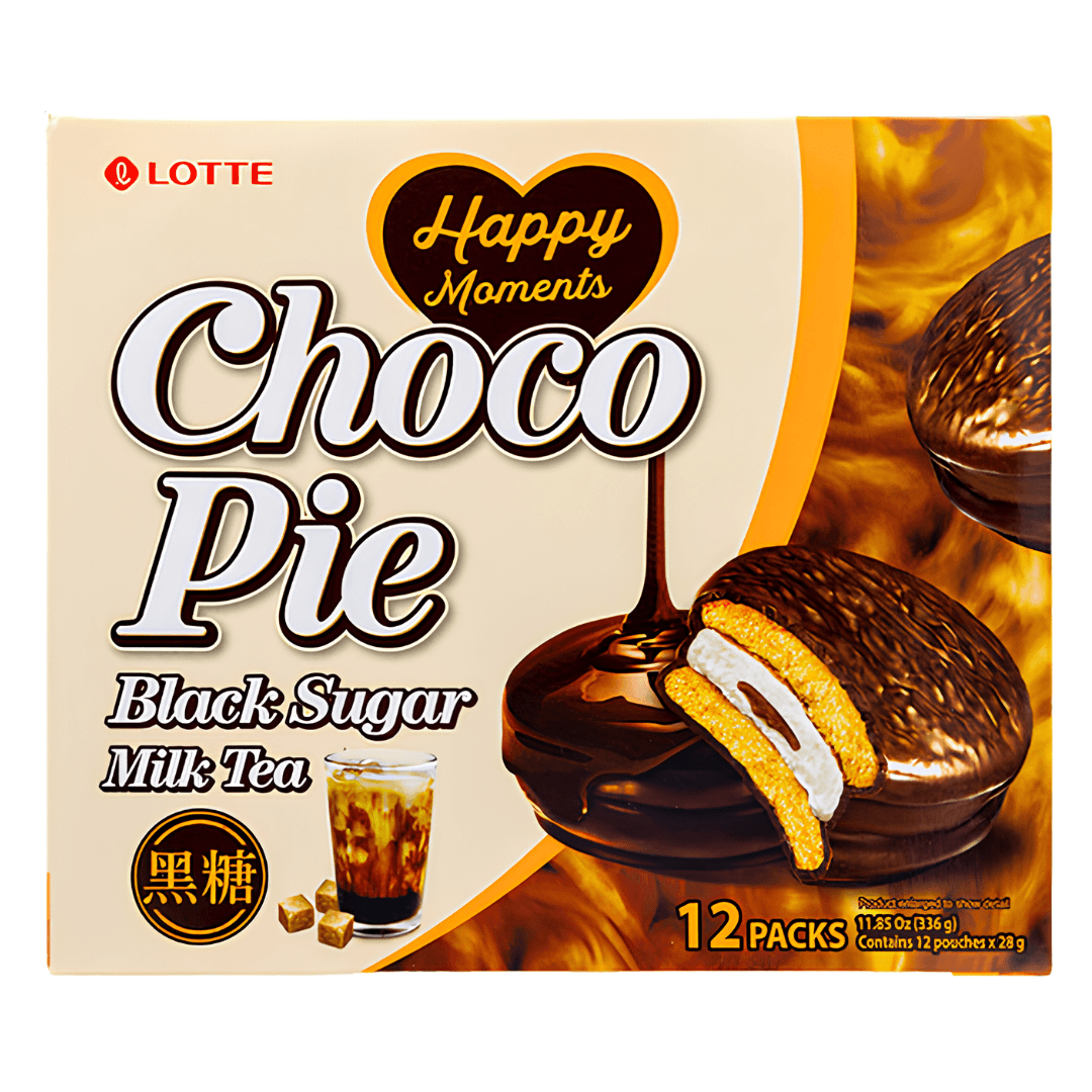 Lotte Choco Pie Black Sugar Milk Tea 336g