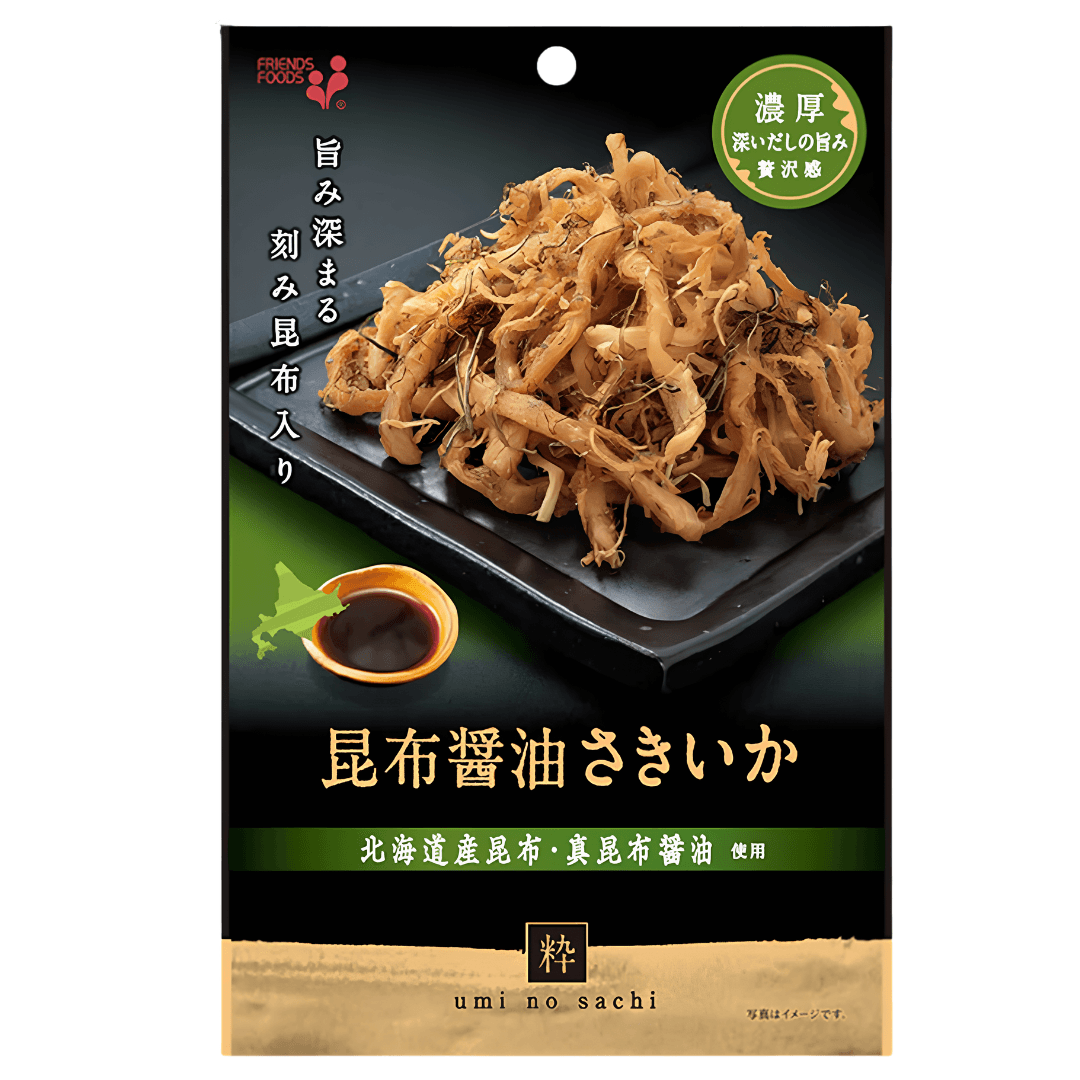 I.SHOKUHIN Squid & Kelp Soy Sauce Flavor Strips 33g
