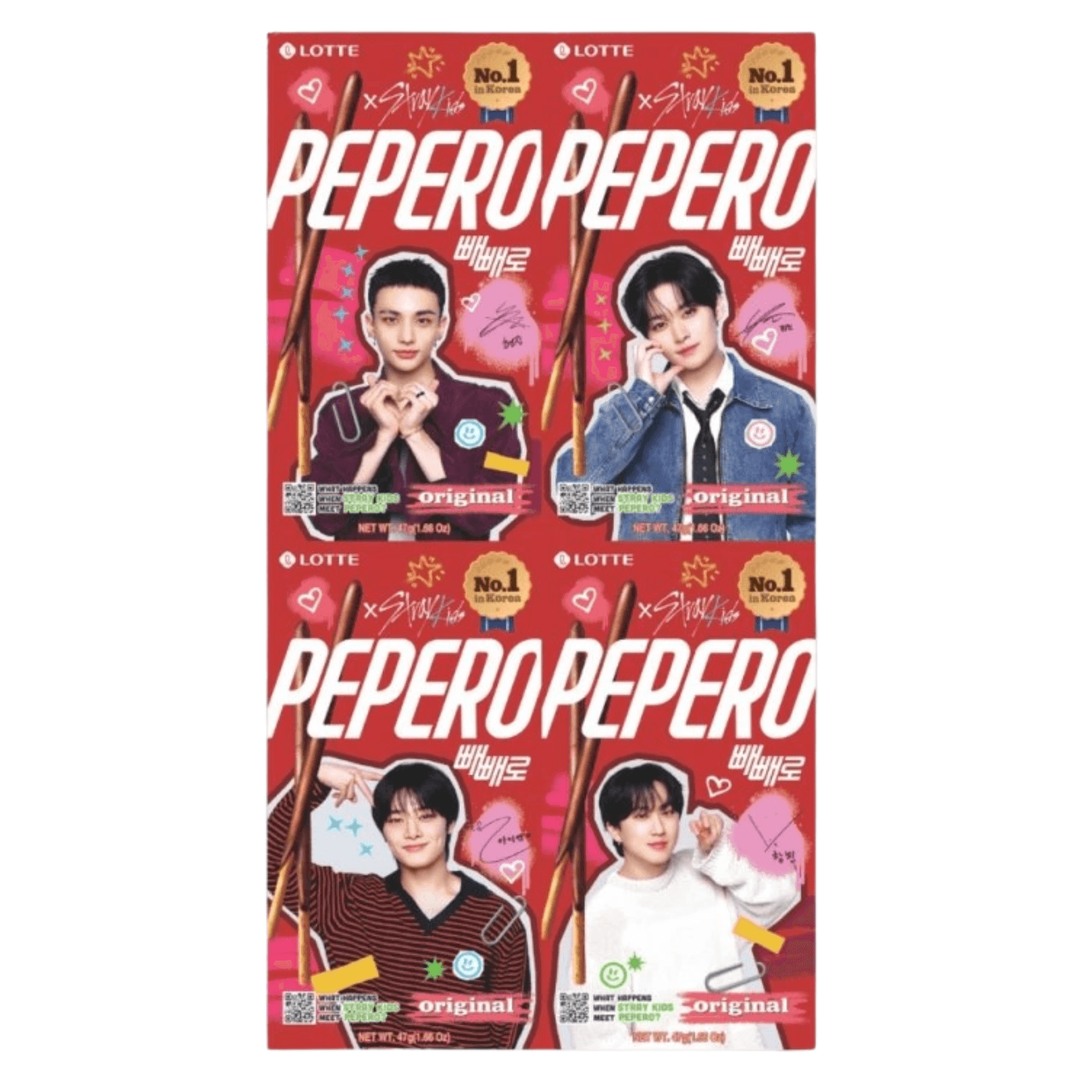 Lotte Pepero Stray Kids Orginal 47g