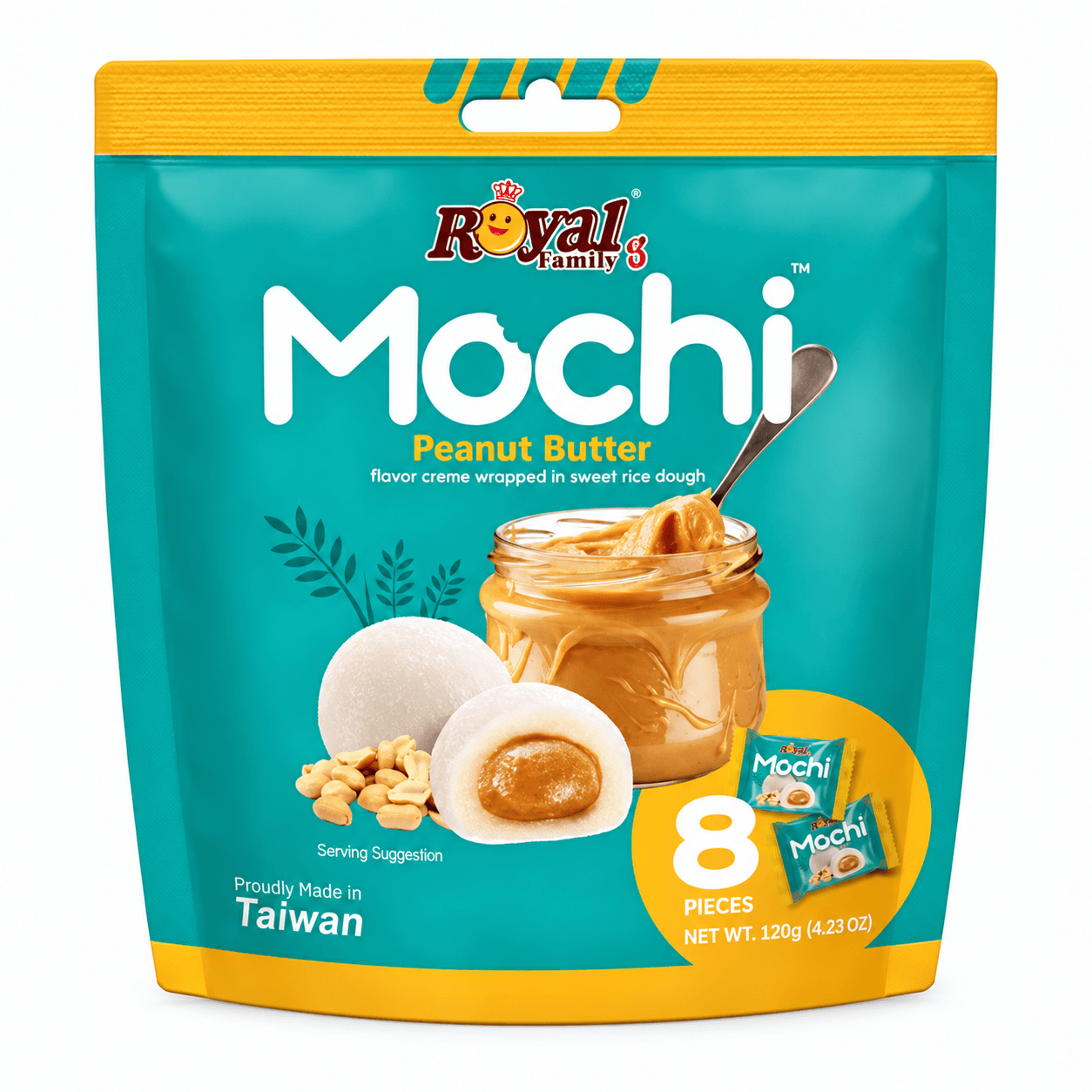 Royal Family Mochi s arašídovým máslem 120g