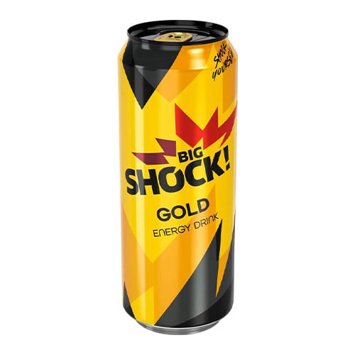 Big Shock! Energetický nápoj Gold 500ml plech