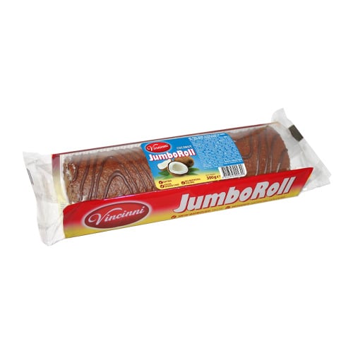 Vincinni Jumbo Roll plněná krémem s kokosovou příchutí 300g